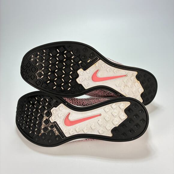 Nike Flyknit Racer Pink Gray Lightweight Running Shoe 526628-604 Men's Size 9.5 - Picture 8 of 11